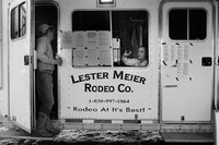 <span style="font-size:14px;">Signing In, Lester Meier Rodeo Company